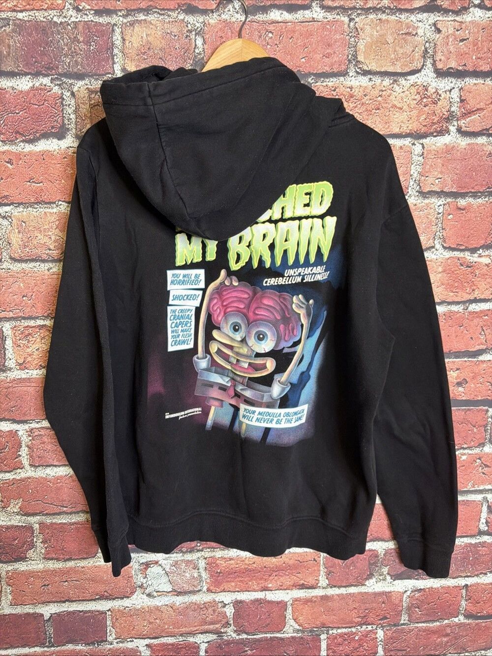 Spongebob Squarepants Hoodie H&M Divided Sz Large Touches His Brain